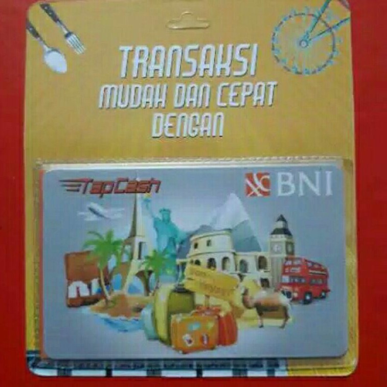 BNI Tapcash Wisata Dunia (Bon Voyage) /Like eMONEY eTOLL Flazz or Brizzi