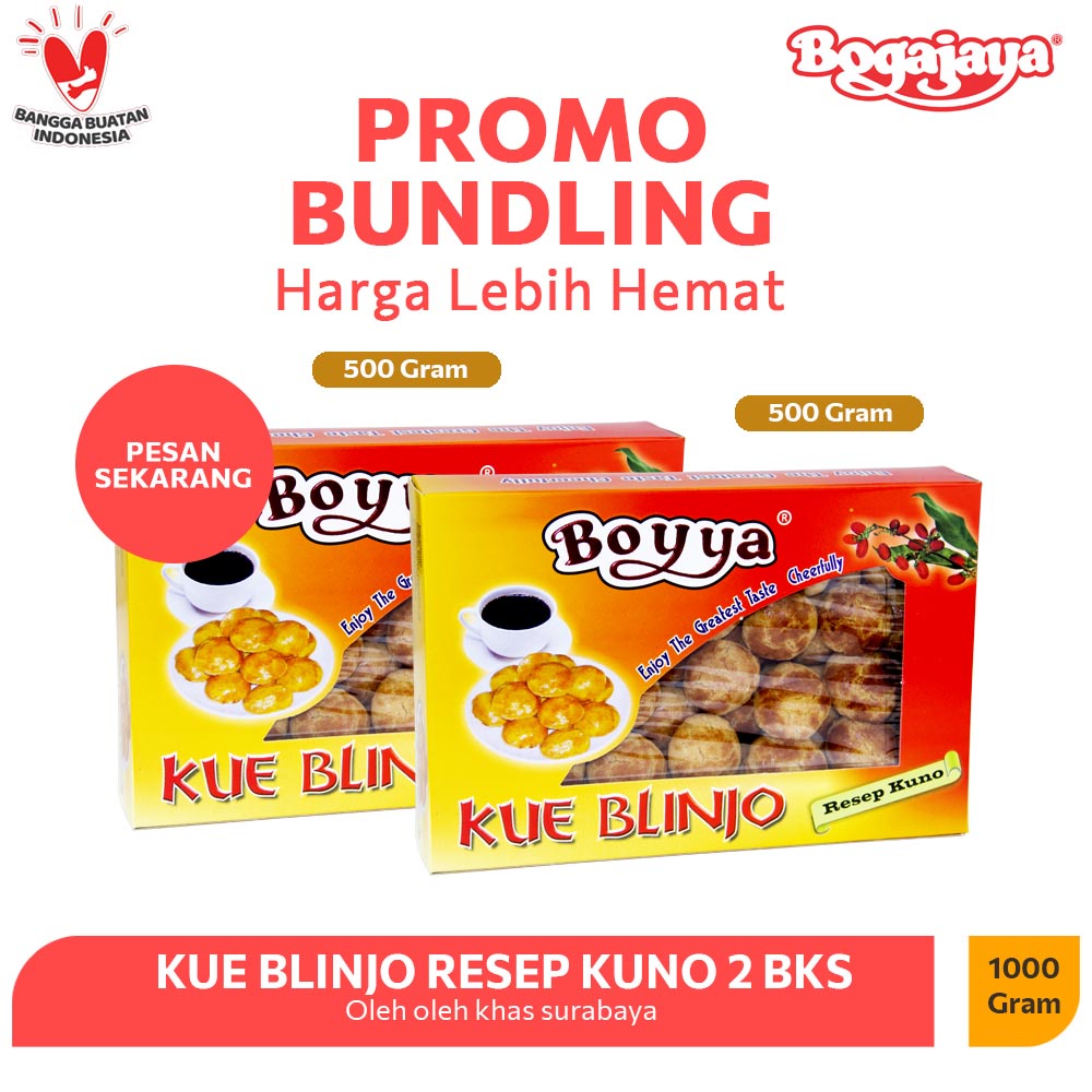 

KUE KERING KUE BLINJO 500 GRAM PAKET PROMO ISI 2 BKS <BEST SELLER>