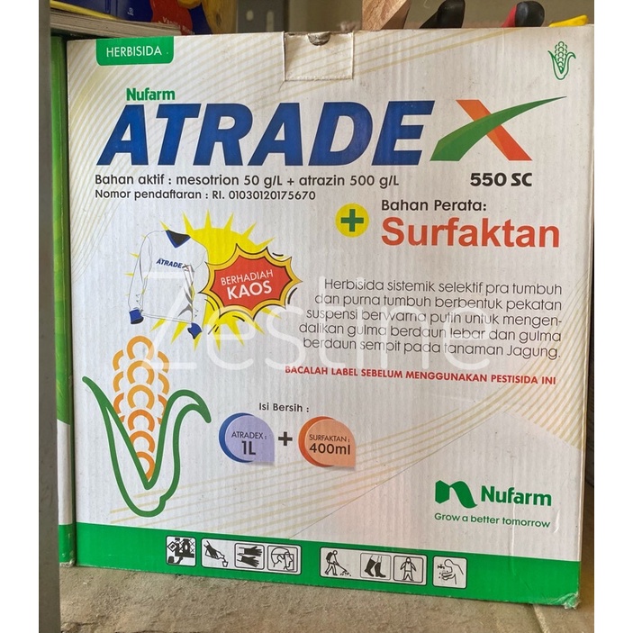 [Tani] Herbisida Atradex 1 liter + Surfaktan 400ml Obat Tanaman Jagung