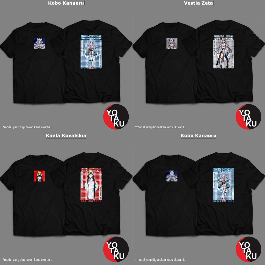 Kaos Hololive ID Gen3 Lengan Panjang & Pendek Kaela Kovalskia YOTAKUSHOP