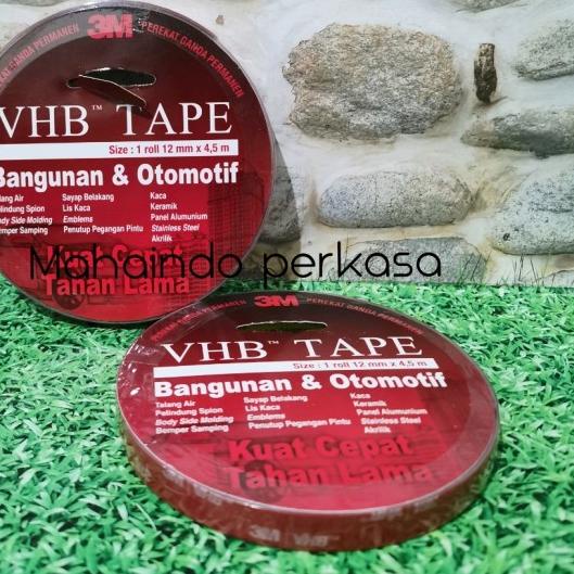 

➻ Double tape 3M Original VHB 4900 / Perekat emblem mobil 24mm x 4.5m - 12mm ❇