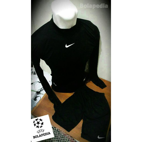 SUPER SALE  Paket Baselayer longsleeve lengan panjang singlet + Celana training manset nike