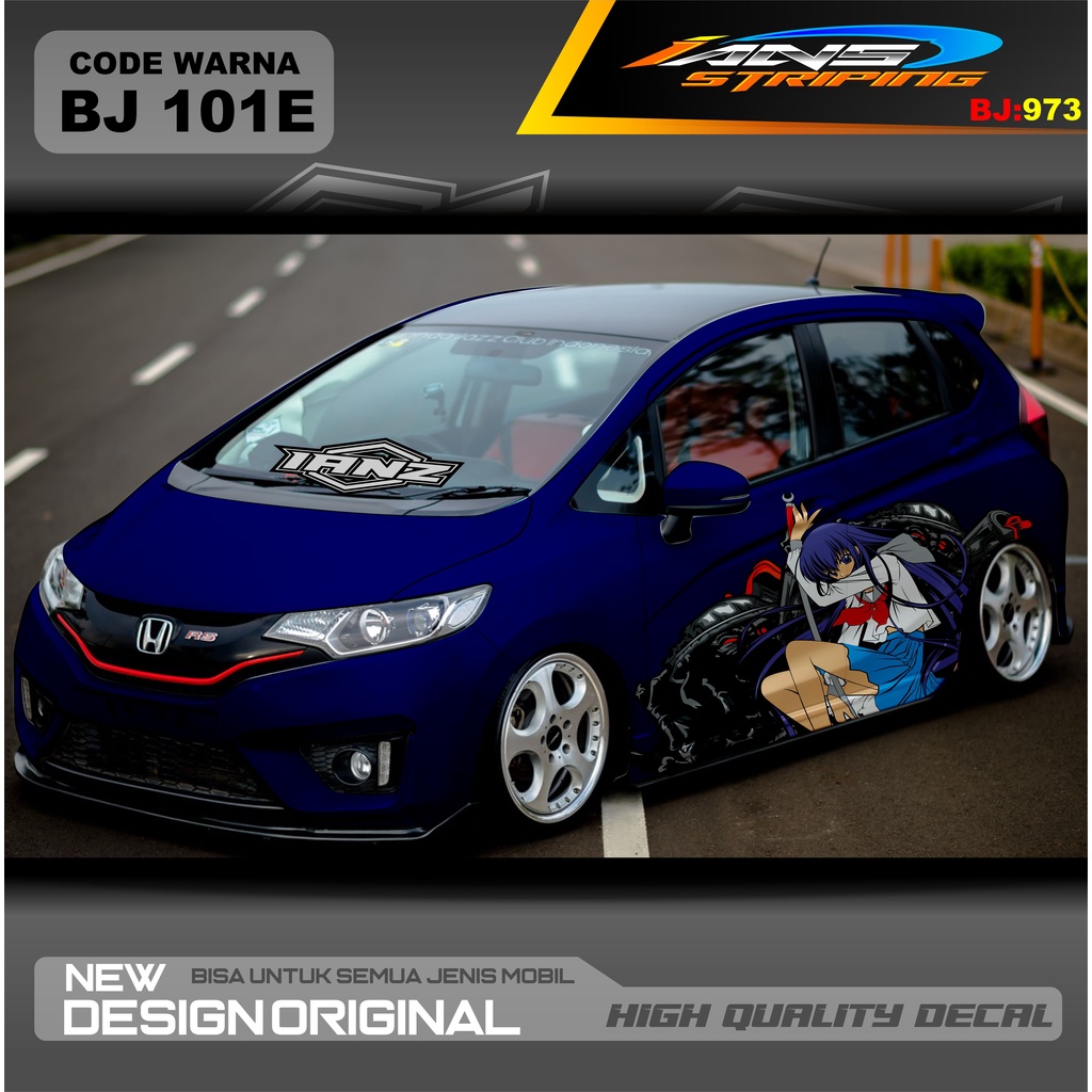 VARIASI STICKER MOBIL JAZZ / STIKER MOBIL BRIO / DECAL STIKER MOBIL SWIFT / STIKER MOBIL TOYOTA  / STIKER YARIS AYLA