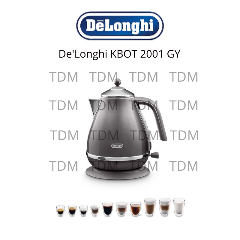 Delonghi KBOT2001.GY Electric Kettle Teko Listrik Pemanas Air