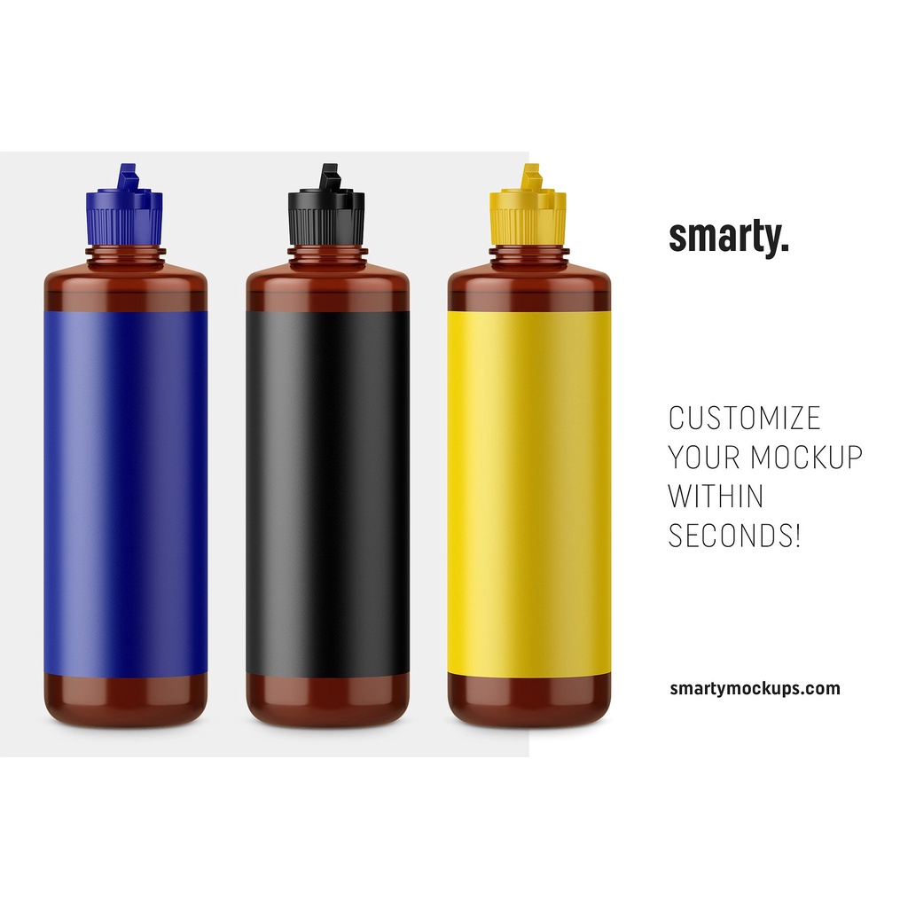 Cylinder Bottle Mockup - Photoshop