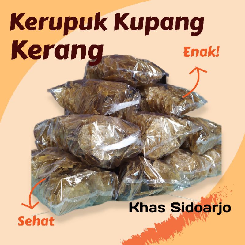 

KERUPUK KRUPUK KRECEK KUPANG KERANG ASLI SIDOARJO MENTAH 500GR