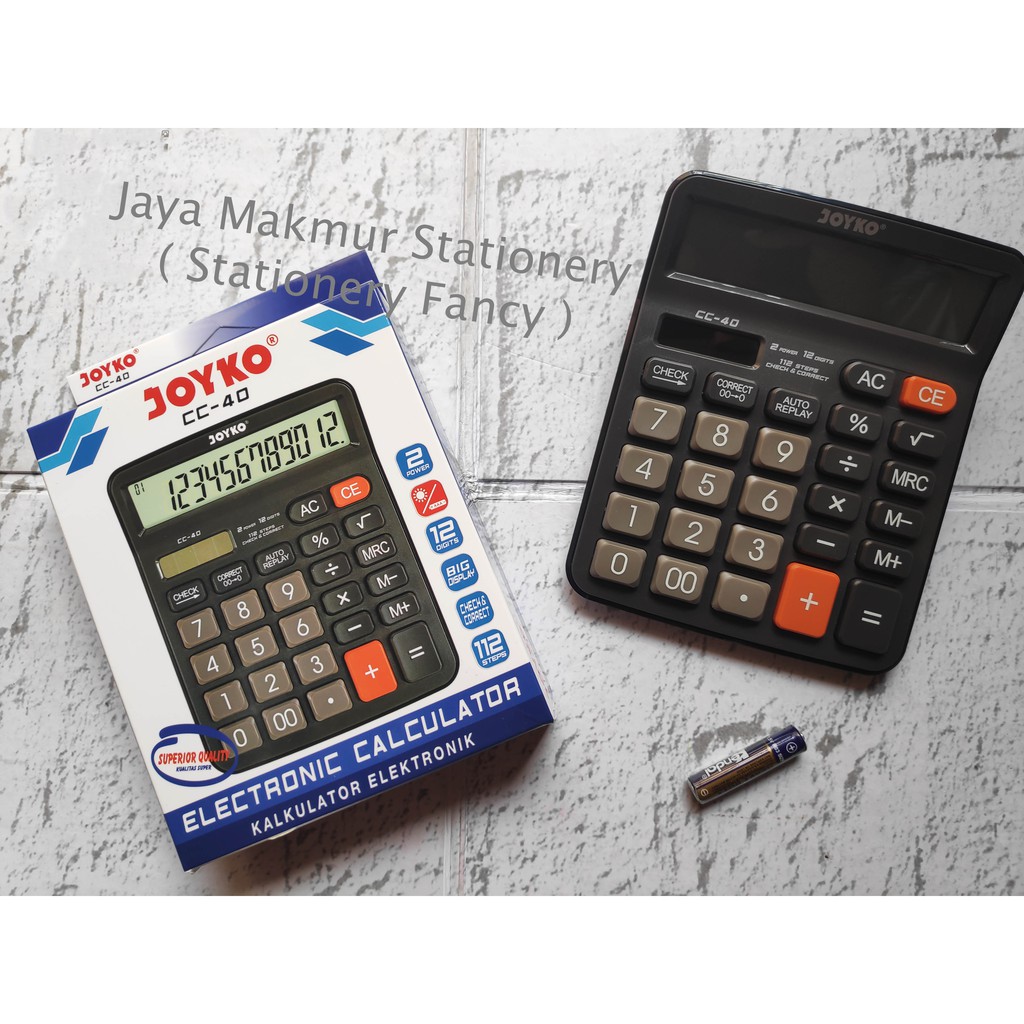 Kalkulator / Calculator Joyko 12 Digits Check Correct CC-40