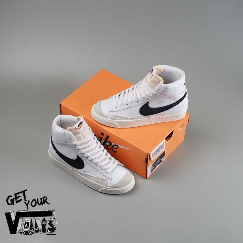 Nike Blazer Mid Vintage 77 White Black 1000% Original Bnib