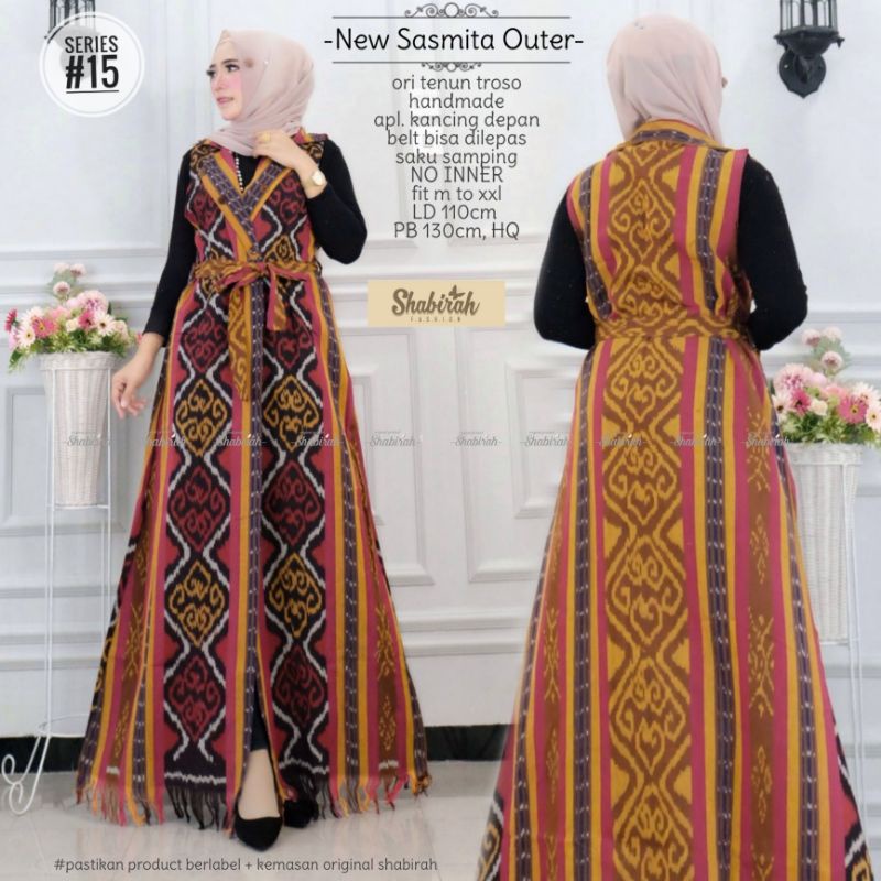 Suplier Termurah - Sasmita Long Outer / Tenun Troso Jepara Handmade/blazer Batik Solo/cardi Tenun Ori 1g0YV5ILrYyaB