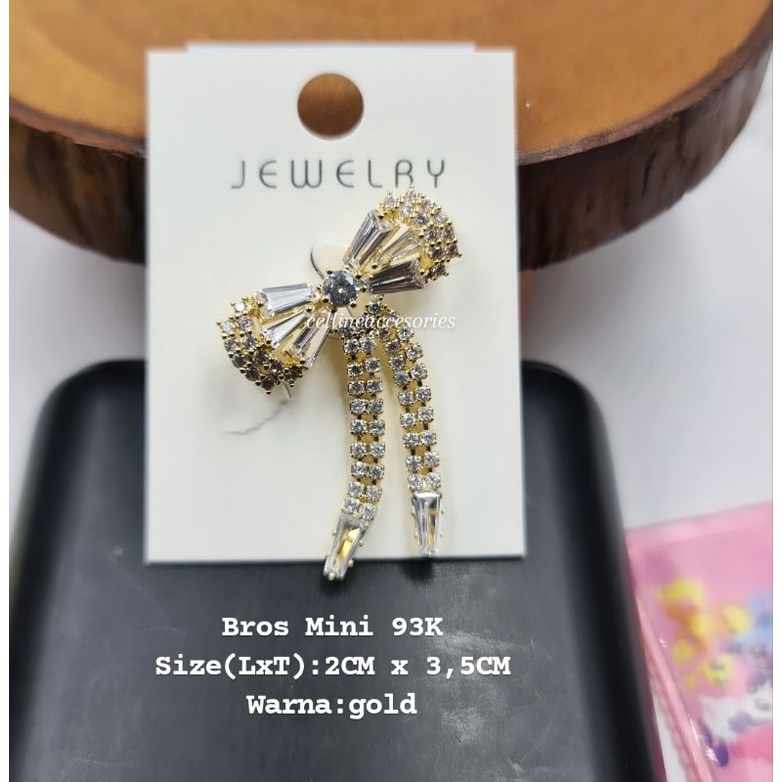 Bross mini Zirconia,bros mini swaroski high quality,bros kecil swaroski,bros dagu kecil-#H