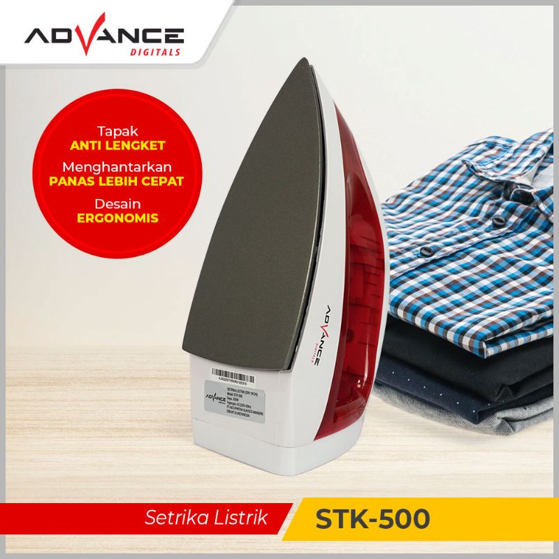 Advance Setrika Listrik / Iron Dry STK-500