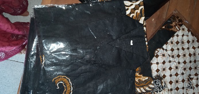 Kemeja Batik Pria Lengan Panjang Size M L Xl Xxl  Bswart Batik Hrb026 Kenongo Hem Panjang Padi