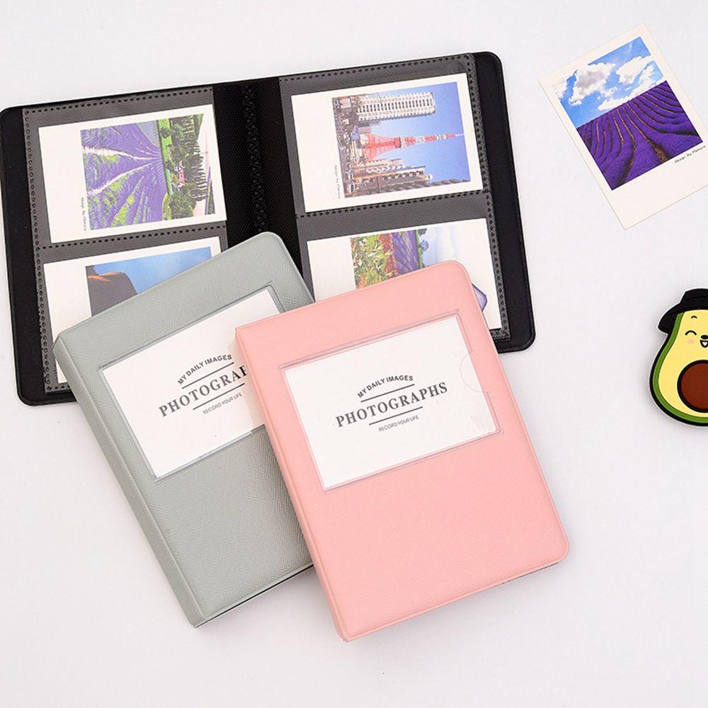 [Elegan] Album Foto Mini Simple Style Films Sticker Dekorasi Rumah Kartu Nama Kpop Kartu Bingkai Foto Kartu Nama Photocard Holder