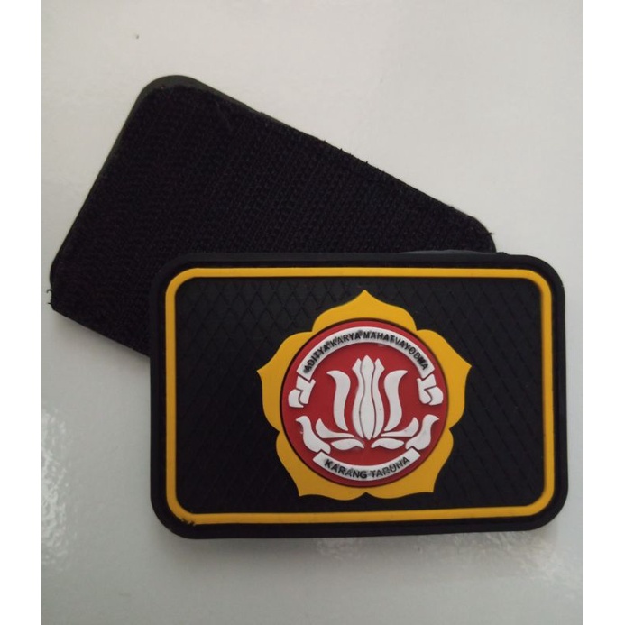 patch rubber logo karang taruna.tempelan karet velcro