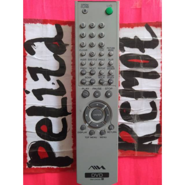 Remote DVD player player AIWA original terlengkap