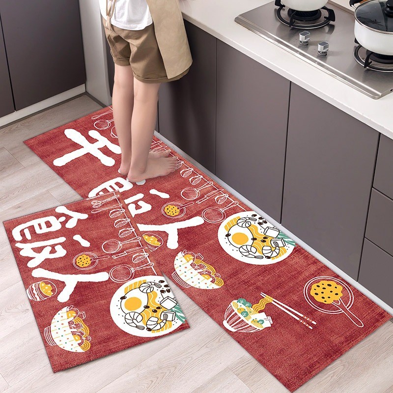 Keset dapur 2 in 1 Door Mat Trendy Keset Kaki Dapur Pintu Kamar/Krpet Alas Lantai / Teras Ruang tamu