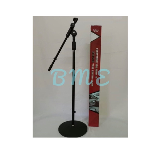STAND MIC LANTAI KAKI BULAT STAND MICROPHONE