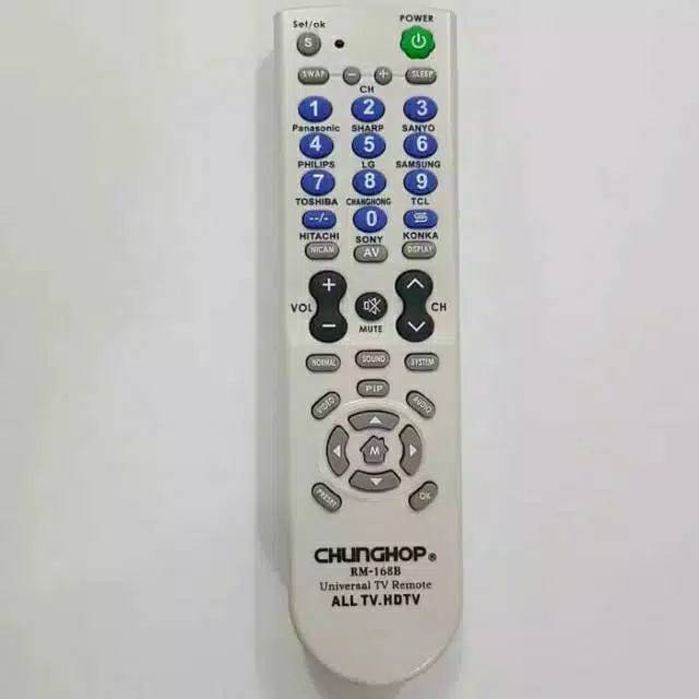 REMOT TV UNIVERSAL ALL TIPE/MEREK TV CHUNGHOP