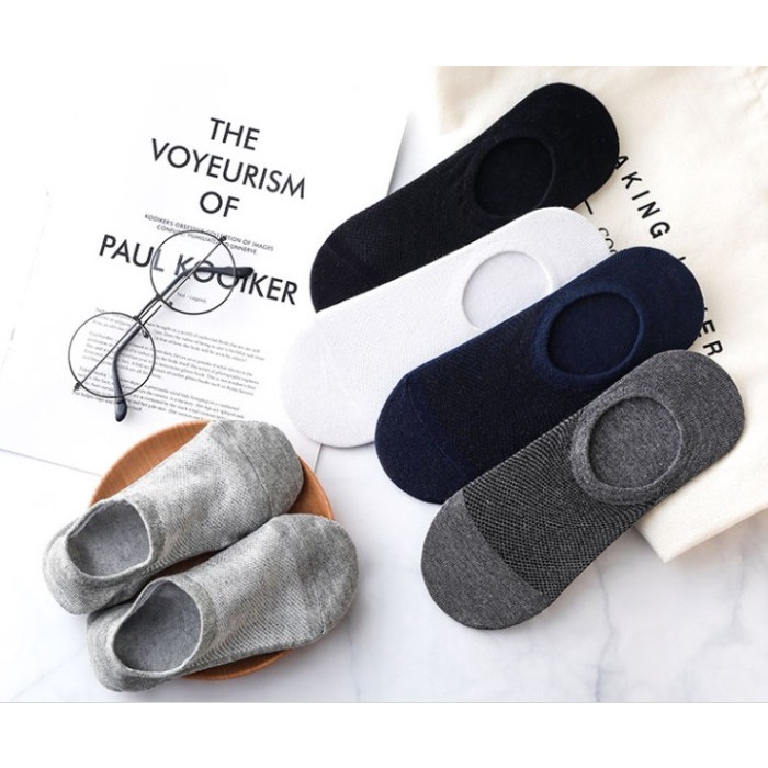 KAOS KAKI PENDEK INVISIBLE SERAT BAMBU HIDDEN SOCK PREMIUM