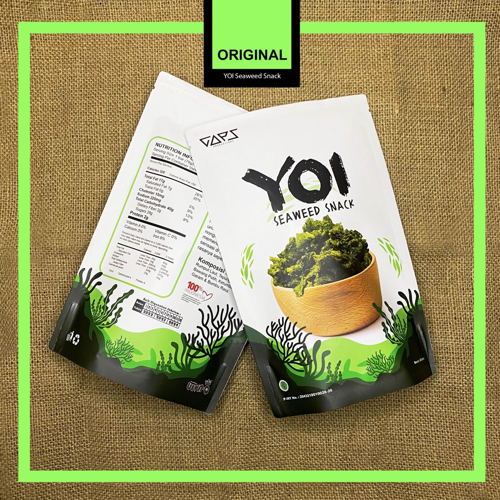 

cemilan rumput laut snack seaweed original