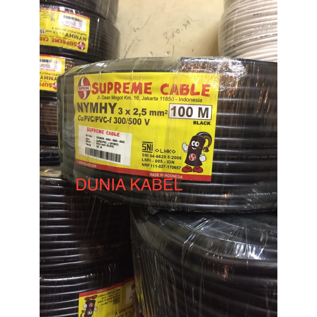 Kabel Serabut /NYYHY Supreme 3x2.5 3x2,5 3 x 2.5 3 x 2,5 per-meter