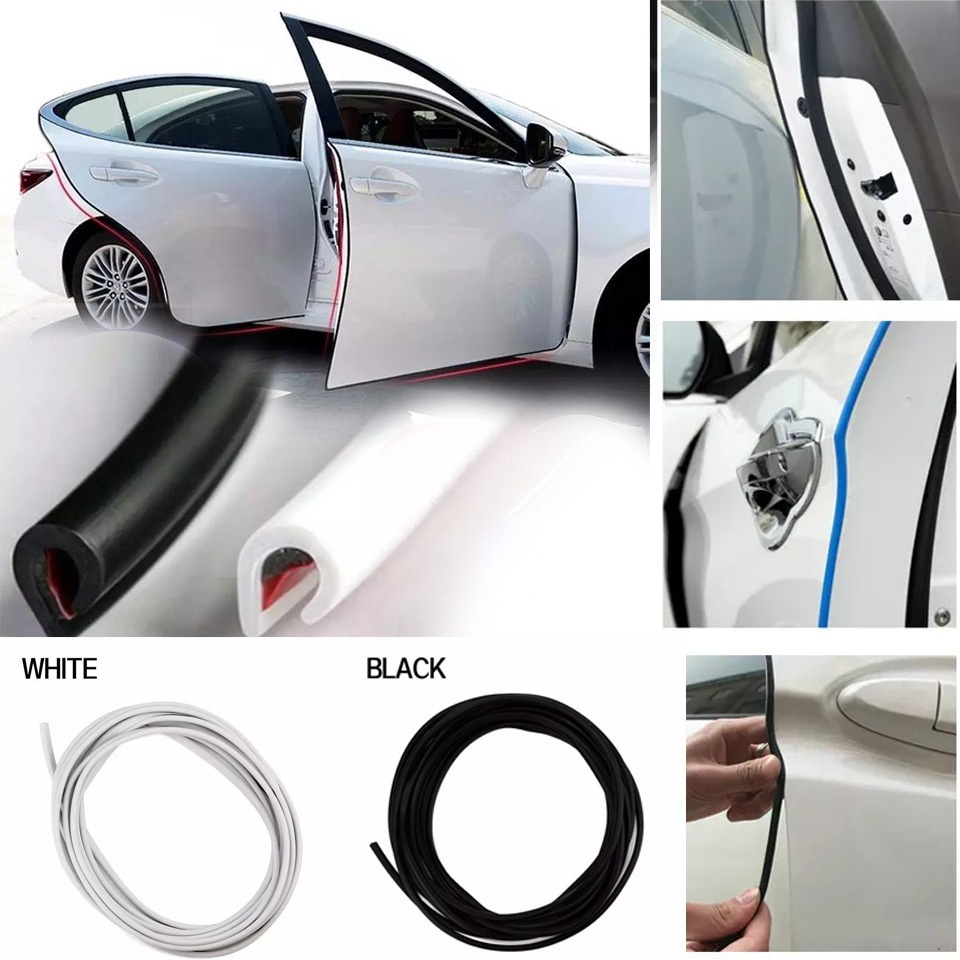 Rubber Strip Karet Pelindung Tepi Pintu Mobil Styling Anti Tabrakan 5M