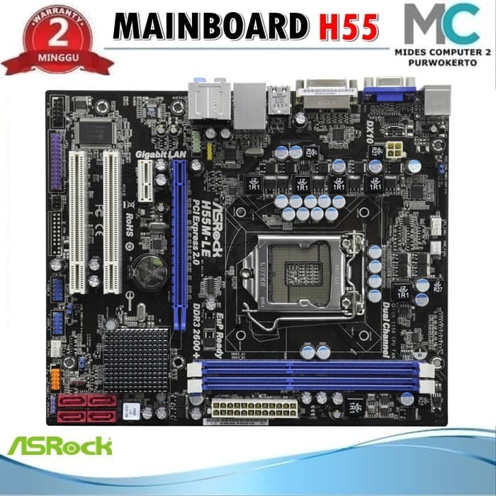 Mainboard Intel Lga 1156 H55 Asrock