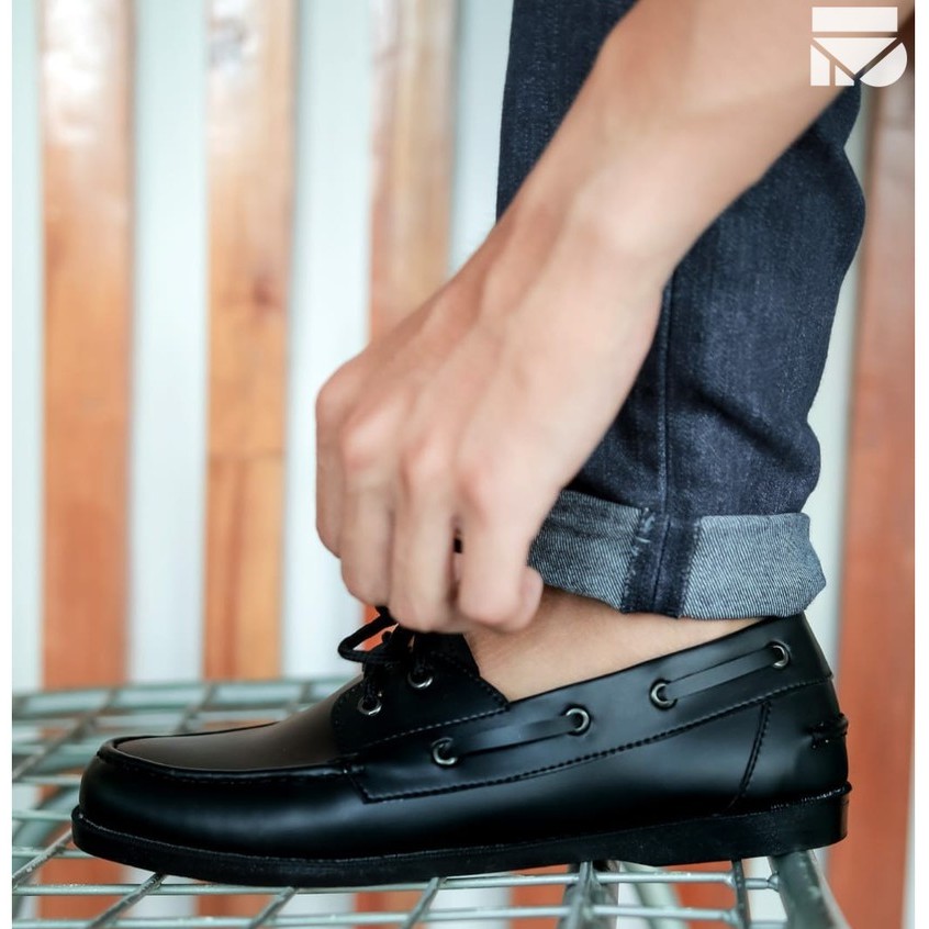 Sepatu Casual Pria Hitam Kerja Fantopel Pantopel Pantofel Ori Men |Arbeiten 0.2 Black| FORIND x FSTP