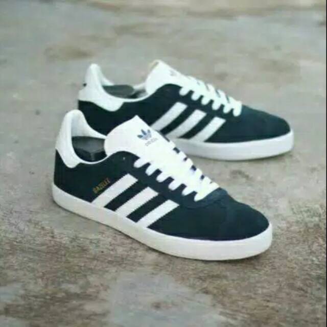 Sepatu Adidas Gazelle Navy Ofsiden List White Bnwb Shopee Indonesia