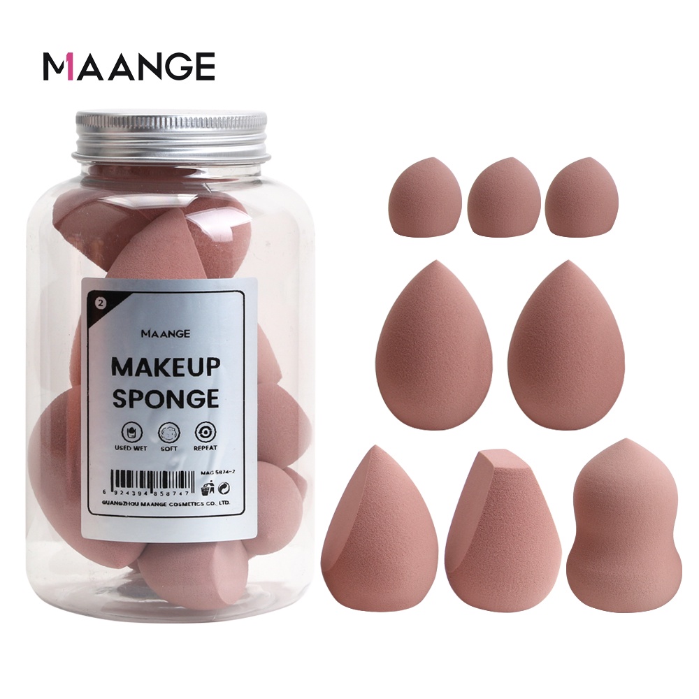 MAANGE 8Pcs/box Flexible Makeup Sponge Bottled Beauty eggs Soft Puff Beauty Tools Makeup Accessories