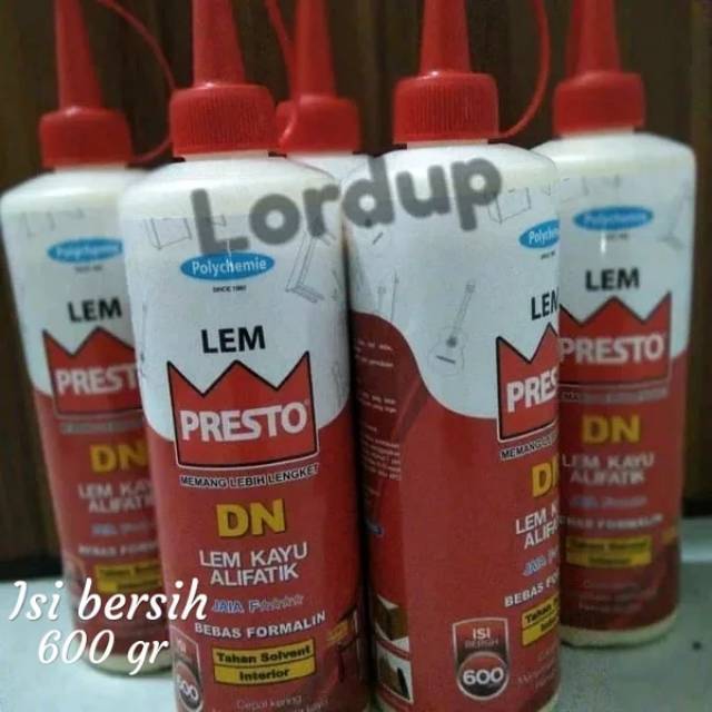 Lem kayu Presto DN 600gr lem kayu alifatik