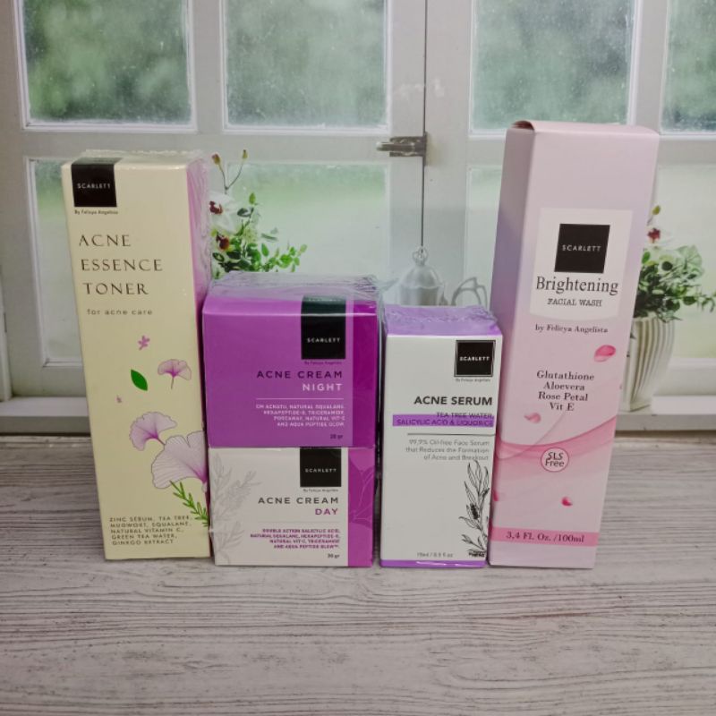 Scarlett Whitening Paket Acne 5in1