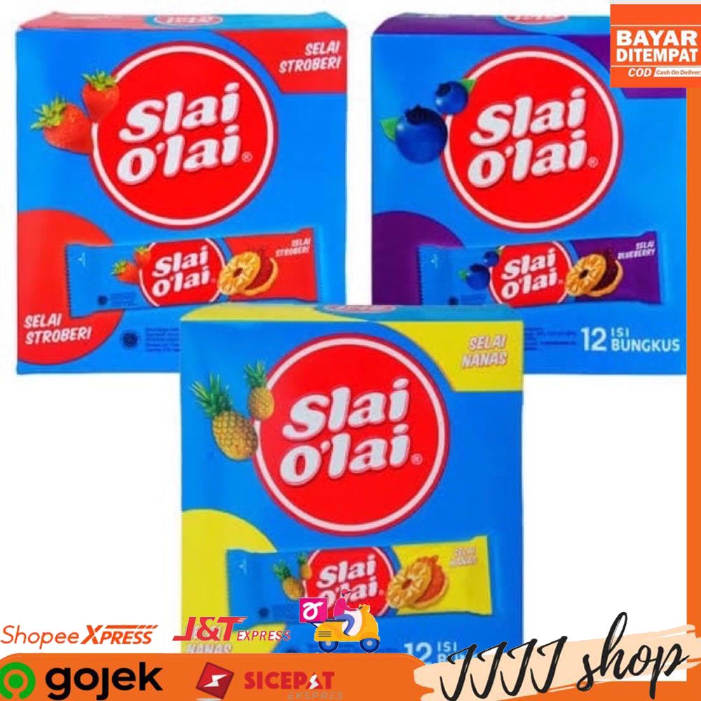 

Biskuit Slai Olai Rasa Strawberry Blueberry dan Nanas isi 12pcs