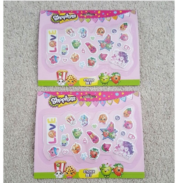 

READY Shopkins stickers set