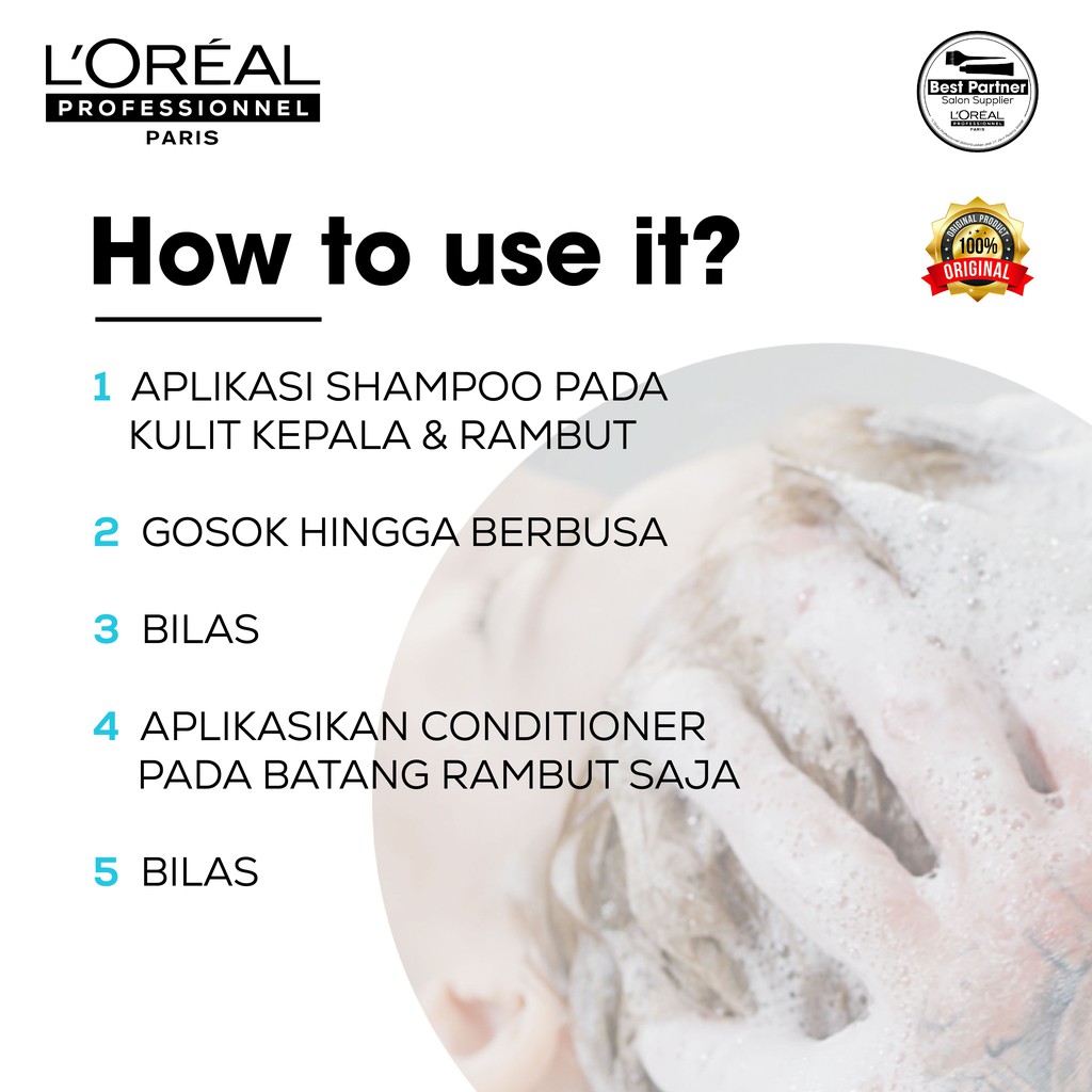 L'OREAL HAIRSPA SHAMPOO 1500ML CREAMBATH 1000ML