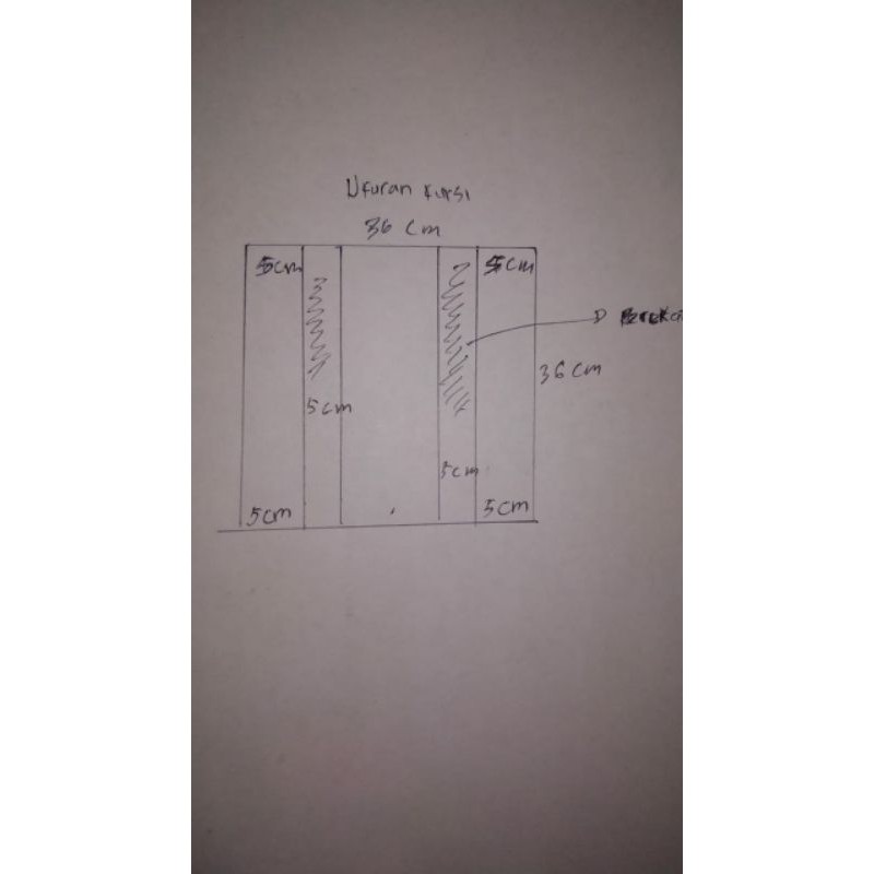 A/D KURSI RODA MEMAKAI PEREKAT TEBAL 10 CM