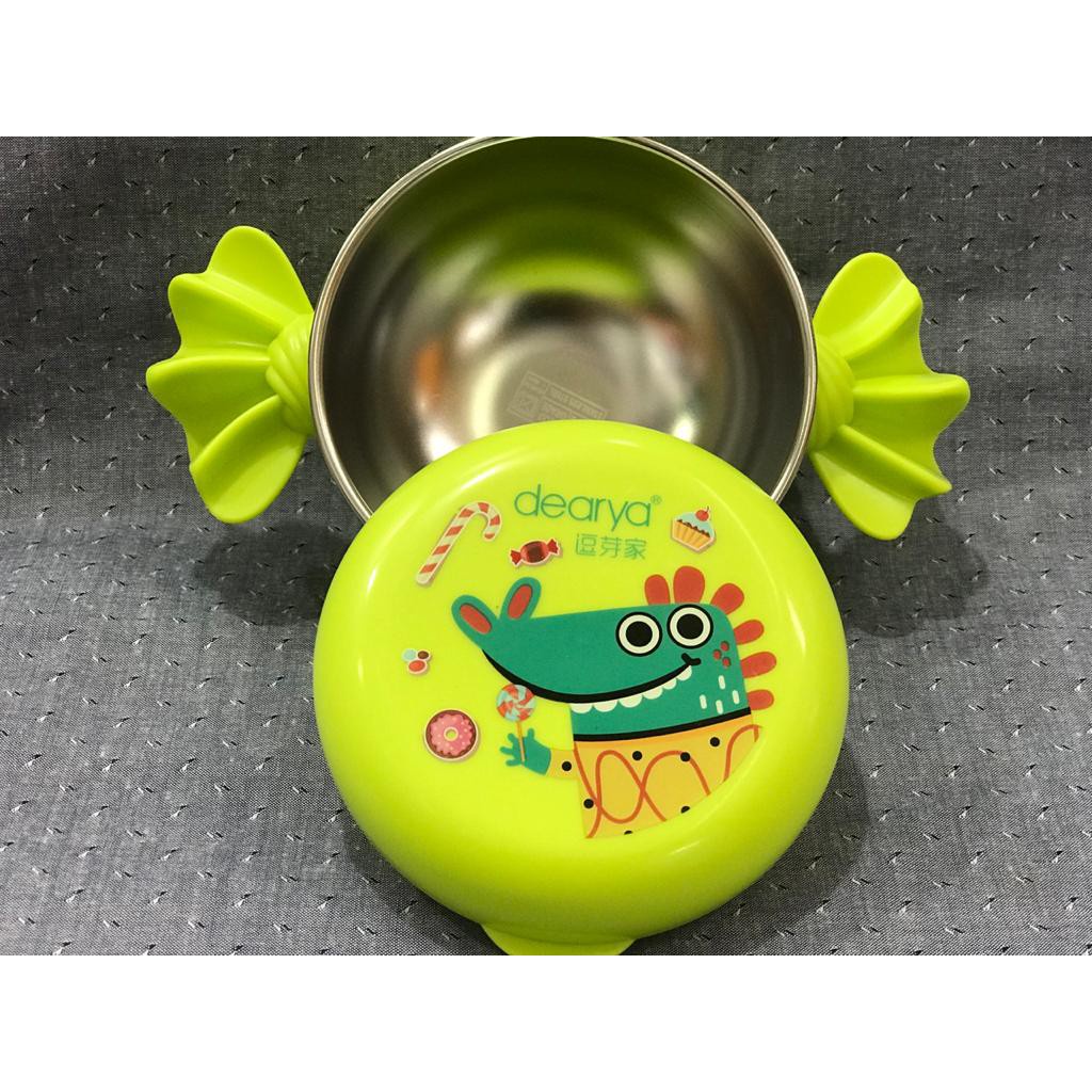 BABY BEYOND FOODGRADE SS BOWL WITH CANDY GRIP 220 ML