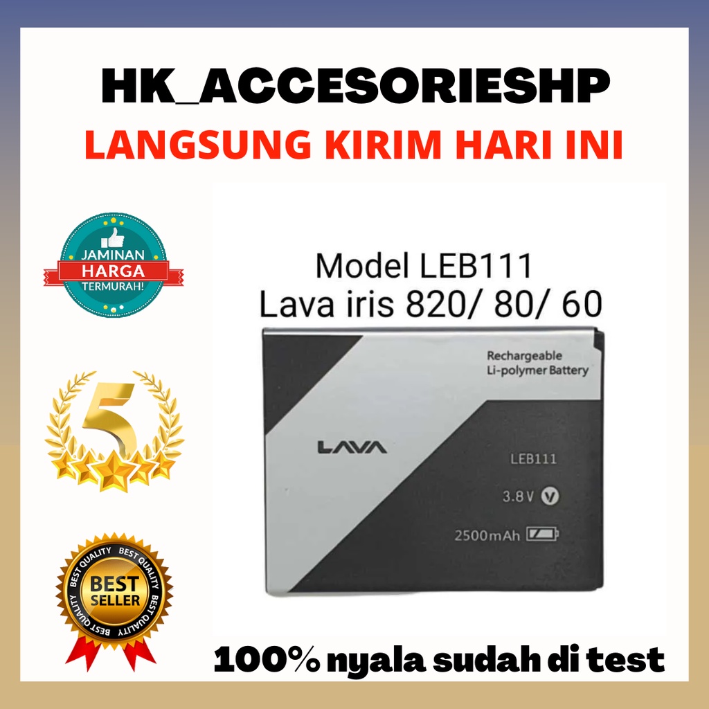 BATERAI IRIS LEB 111 / IRIS 80 / 60 5800mAh Original