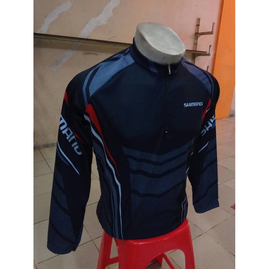 Kaos Baju Sepeda Shimano Hitam Panjang
