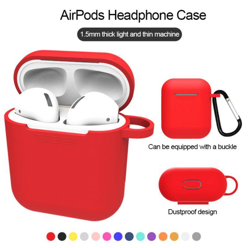 Casing Soft Case Silikon Shockproof Untuk Apple Airpods 1 / 2 / 1