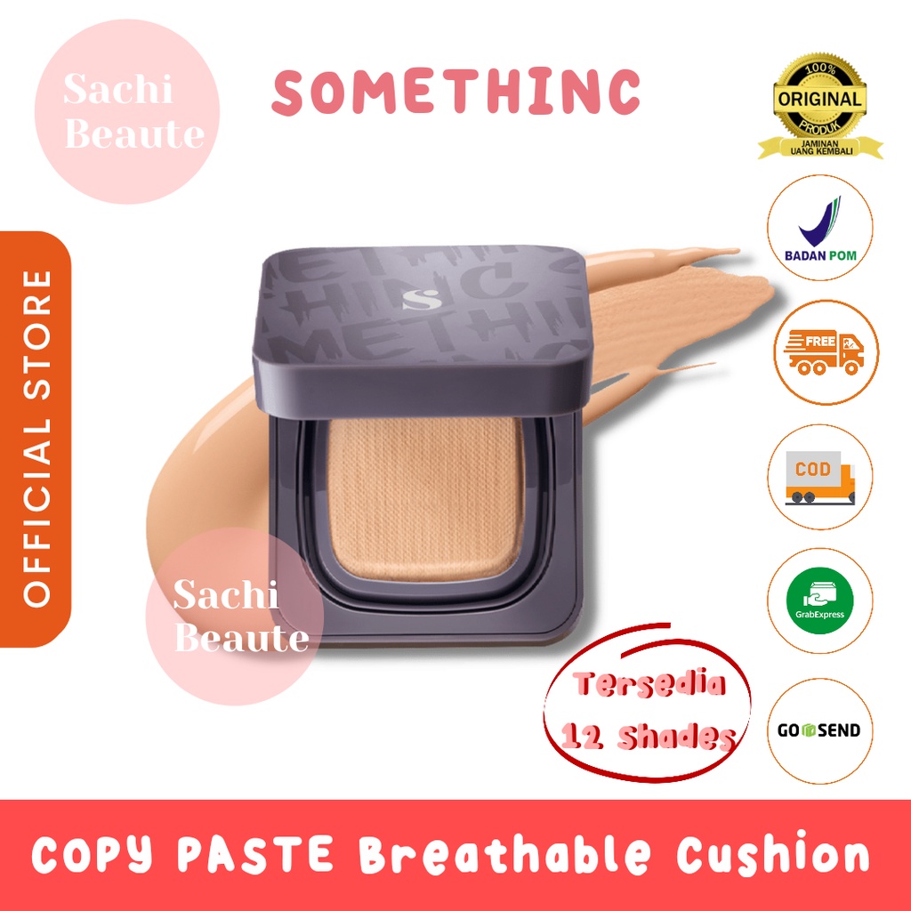 SOMETHINC COPY PASTE BREATHABLE MESH CUSHION SPF 33 PA+++ - Cushion Glow Finish Tidak Menyumbat Pori-Pori