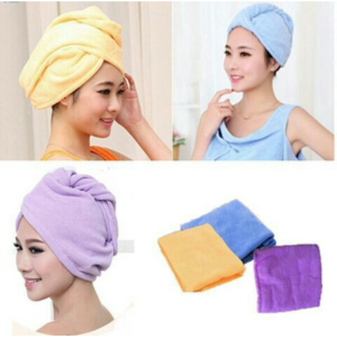 Handuk Keramas Hair Drying Towel Handuk Turban Handuk Kepala / Handuk Kramas