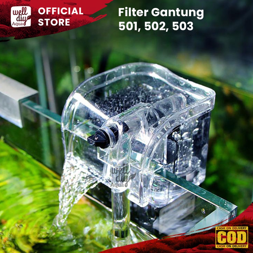 Filter Gantung Aquarium dengan Skimmer 501 502 503