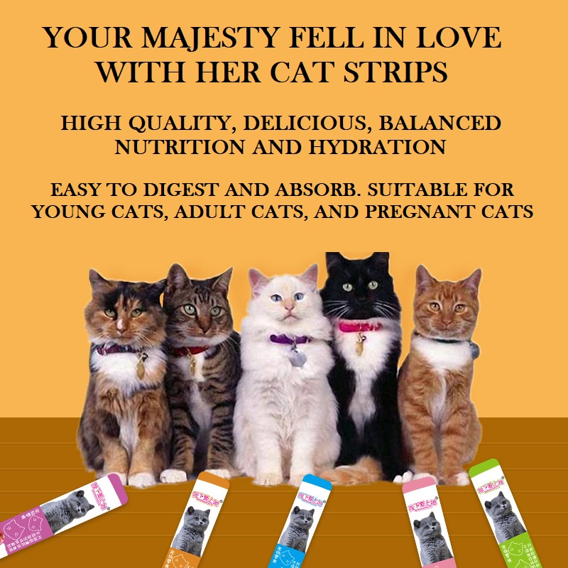 LUCKYMALL Cemilan Kucing Food Cat Meo Creamy Treats 15gr Sehat Bergizi Meow Meong CAT STRIP Snack Hewan Peliharaan Treat