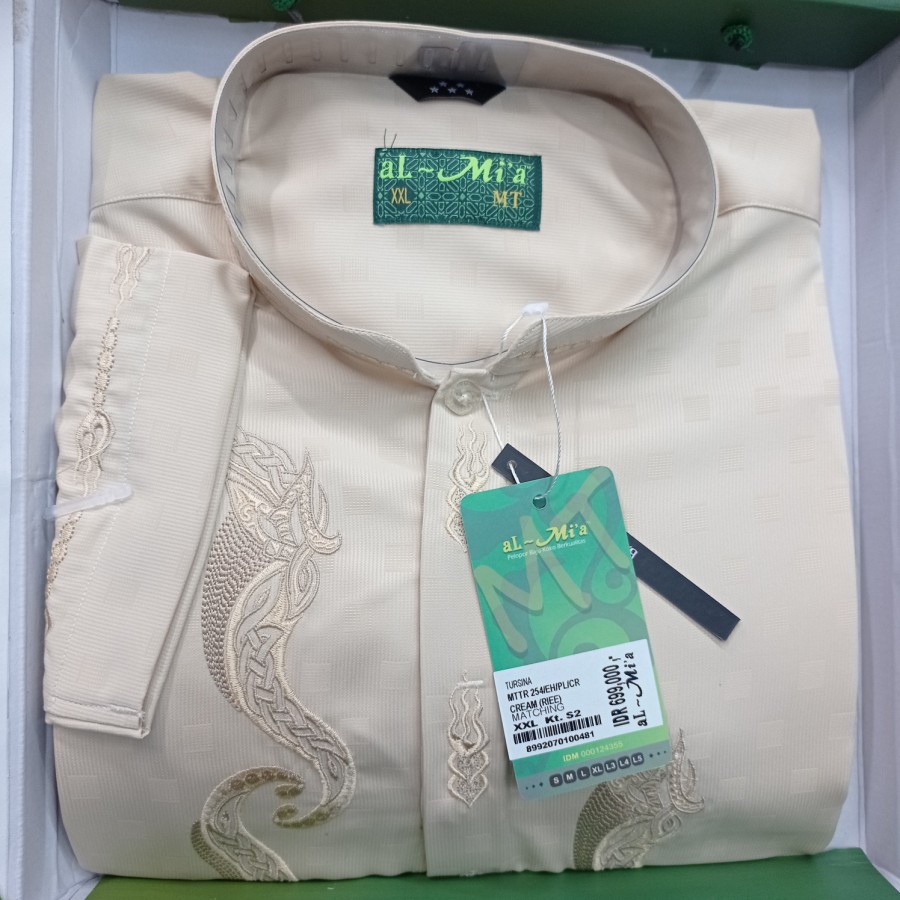 Baju Koko Almia Lengan Panjang Jumbo XXL