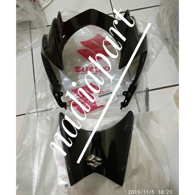 Batok lampu satria fu barong plus visor original suzuki