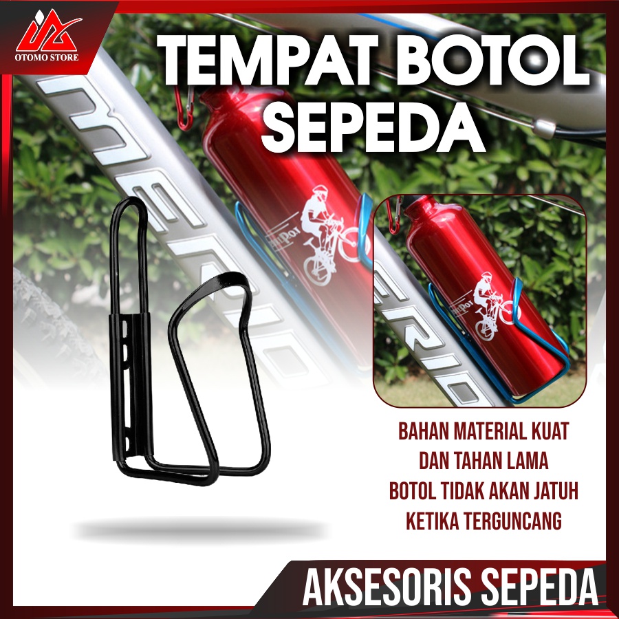 TEMPAT BOTOL SEPEDA Holder Alumunium Dudukan Bottle Cage Aksesoris Sepeda