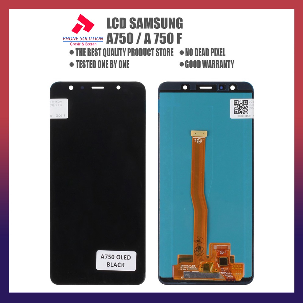 LCD Samsung A7 / A750F 2018 Versi OLED Fullset Touchscreen // Supplier LCD Samsung - Garansi 1 Bulan