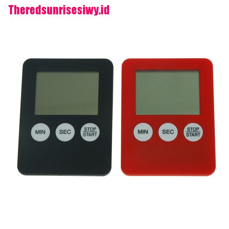 Jam Alarm Timer Hitung Mundur Magnetik Dengan LCD Digital Besar Untuk Memasak