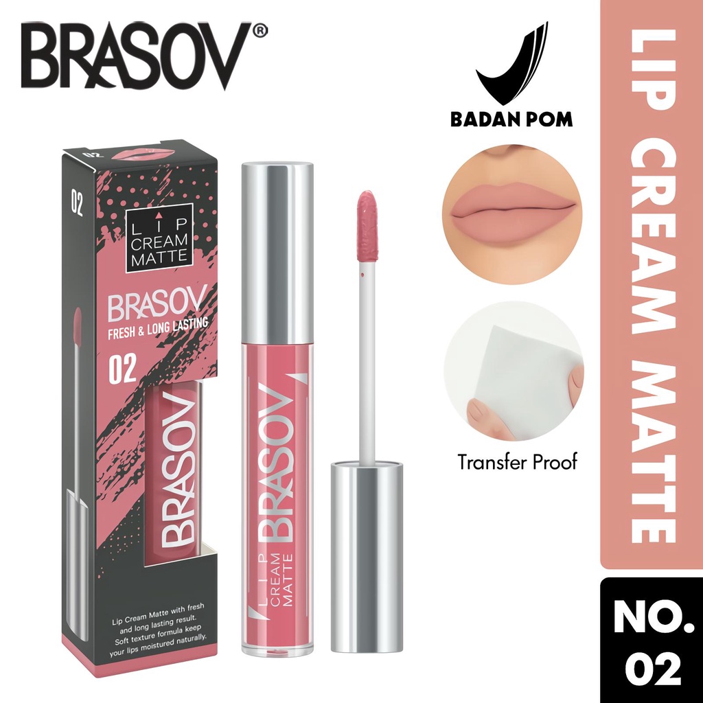 BRASOV FRESH &amp; LONG LASTING LIP CREAM | Lipcream Lipstik Cair by AILIN